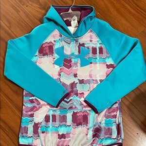 Girls Under Armour Cold Gear Hoodie Size YXL